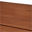 Pemberly Row Mini Desk with Honey Maple Finish and Felt-Lined Drawers