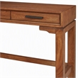 Pemberly Row Mini Desk with Honey Maple Finish and Felt-Lined Drawers