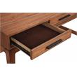 Pemberly Row Mini Desk with Honey Maple Finish and Felt-Lined Drawers
