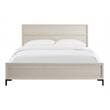 Pemberly Row King Panel Bed in Oak with Antique White Finish
