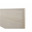 Pemberly Row King Panel Bed in Oak with Antique White Finish