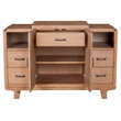 Pemberly Row Solid Pine Sideboard in Natural Finish with 4 Drawers