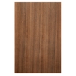 Pemberly Row Eaton King Wood Platform Bed with Mahogany Veneer in Sand Beige