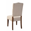 Pemberly Row Newberry Set of 2 Acacia Wood Side Chairs in Medium Brown