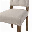 Pemberly Row Newberry Set of 2 Acacia Wood Side Chairs in Medium Brown