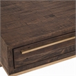Pemberly Row Coffee Table in Reclaimed Pine Wood Smokey Taupe Finish
