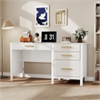 Pemberly Row 53.5 in Executive Desk with 4 Drawers and File Storage