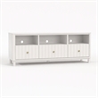 Pemberly Row Stapleton TV Console in Mahogany Wood White Finish