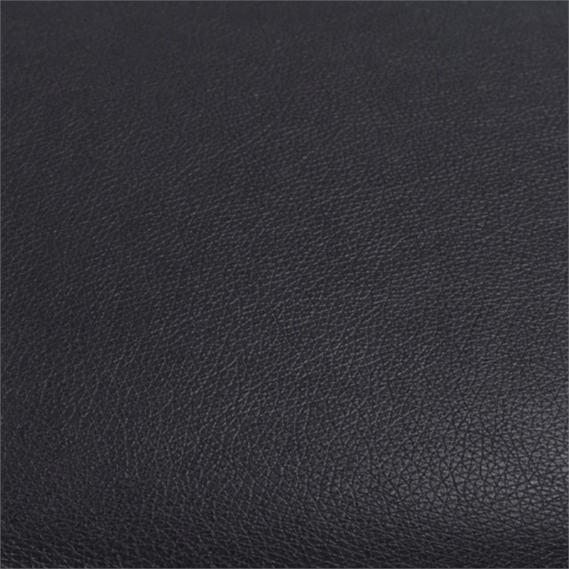 Pemberly Row Swivel Chair in Leather-Look Black Upholstery