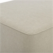 Pemberly Row Cocktail Ottoman in Beige Textured Upholstery