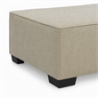 Pemberly Row Cocktail Ottoman in Beige Textured Upholstery