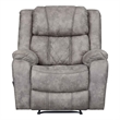 Pemberly Row Manual Recliner in Neutral Pewter Gray