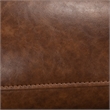 Pemberly Row Manual Winslow Recliner in Faux Brown Leather