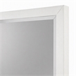 Pemberly Row Mahogany Wood Dresser Mirror in White with Beveled Glass