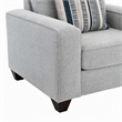 Pemberly Row Upholstered Chair with Neutral Fabric in Indigo Blue