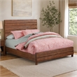 Pemberly Row Full Wood Bed in Chestnut Brown