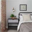 Pemberly Row Espresso Wood Single-Drawer Nightstand with Shelf