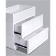 Pemberly Row Nightstand in Wood with 2 Drawers in White Finish