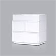 Pemberly Row Nightstand in Wood with 2 Drawers in White Finish