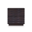 Pemberly Row Nightstand with 2 Drawers in Antique Brown Wood Finish