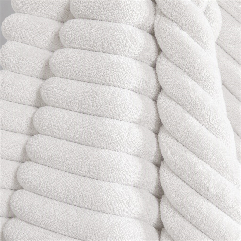 Pemberly Row Ultra Soft Faux Fur Throw Blanket in White
