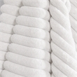 Pemberly Row Ultra Soft Faux Fur Throw Blanket in White