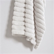 Pemberly Row Ultra Soft Faux Fur Throw Blanket in White