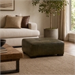 Pemberly Row Ottoman in Zaftig Parchment Gray with Padded Cushioning