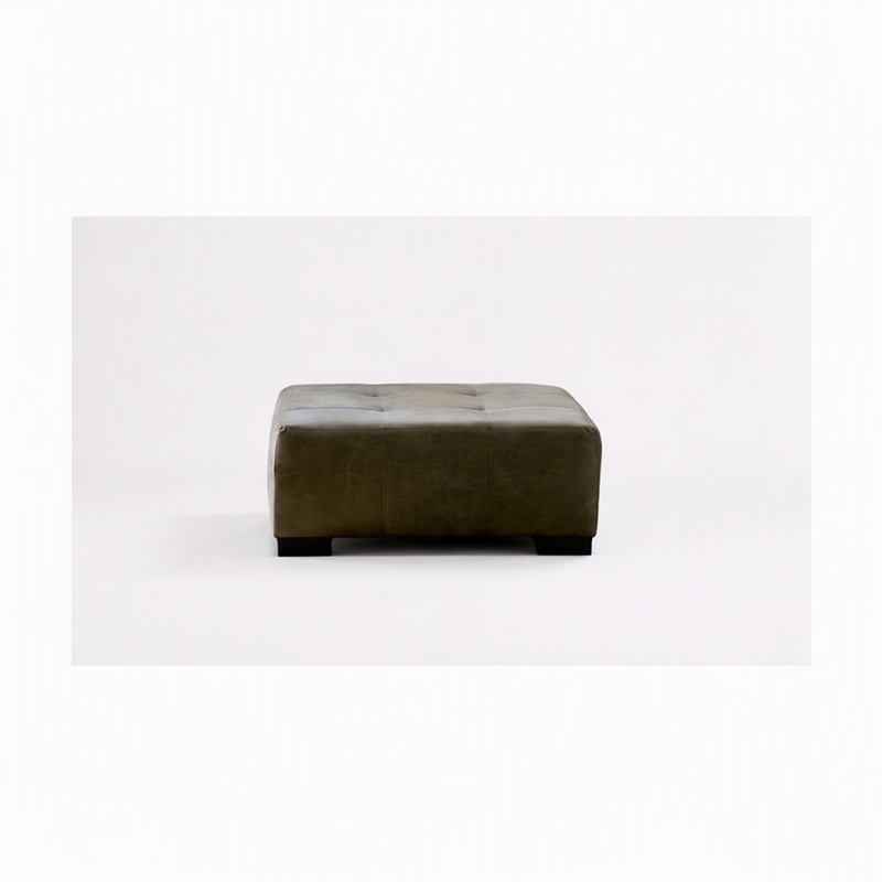 Pemberly Row Ottoman in Zaftig Parchment Gray with Padded Cushioning