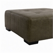 Pemberly Row Ottoman in Zaftig Parchment Gray with Padded Cushioning