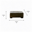 Pemberly Row Ottoman in Zaftig Parchment Gray with Padded Cushioning