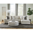 Pemberly Row Cocktail Ottoman in Beige with Padded Cushioning