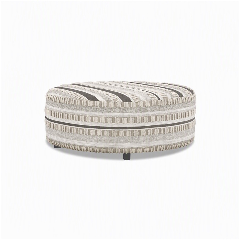 Pemberly Row Cocktail Ottoman in Beige with Padded Cushioning
