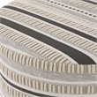Pemberly Row Cocktail Ottoman in Beige with Padded Cushioning