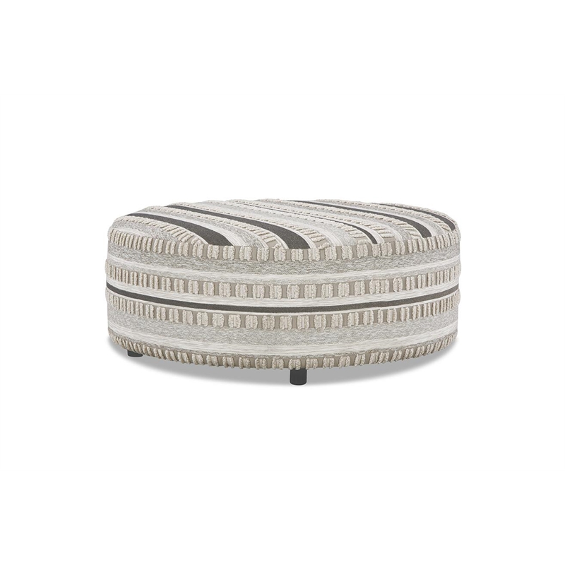Pemberly Row Cocktail Ottoman in Beige with Padded Cushioning