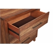 Pemberly Row 3-Drawer Small Mahogany Chest in Toffee Finish