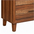 Pemberly Row 3-Drawer Small Mahogany Chest in Toffee Finish