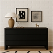 Pemberly Row 6 Drawer Dresser in Black Oak with Soft-Close Drawers