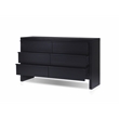 Pemberly Row 6 Drawer Dresser in Black Oak with Soft-Close Drawers