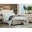 Pemberly Row Distressed White Mahogany Wall Mirror
