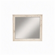 Pemberly Row Distressed White Mahogany Wall Mirror