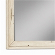 Pemberly Row Distressed White Mahogany Wall Mirror