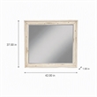 Pemberly Row Distressed White Mahogany Wall Mirror