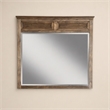 Pemberly Row Wood Mirror in Aged Pine Brown