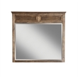 Pemberly Row Wood Mirror in Aged Pine Brown