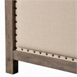 Pemberly Row King Size Wood Bed in Natural Gray