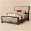 Pemberly Row King Size Wood Bed in Natural Gray