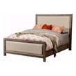 Pemberly Row King Size Wood Bed in Natural Gray