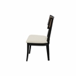 Pemberly Row Set of 2 Dining Side Chairs with Cane Back in Black