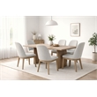 Pemberly Row 71 in Rectangular Dining Table in Natural Wood Finish